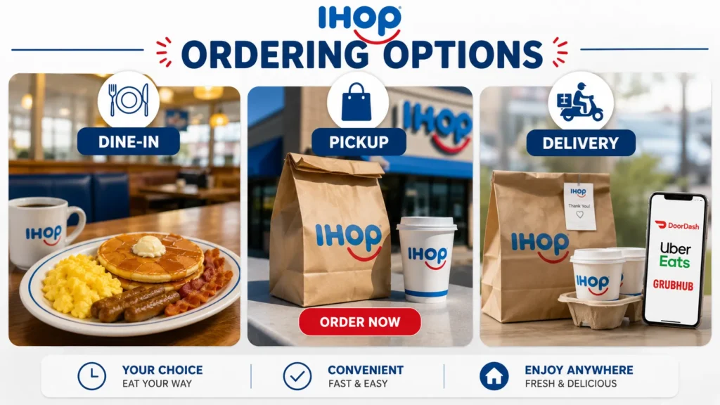 IHOP ordering options