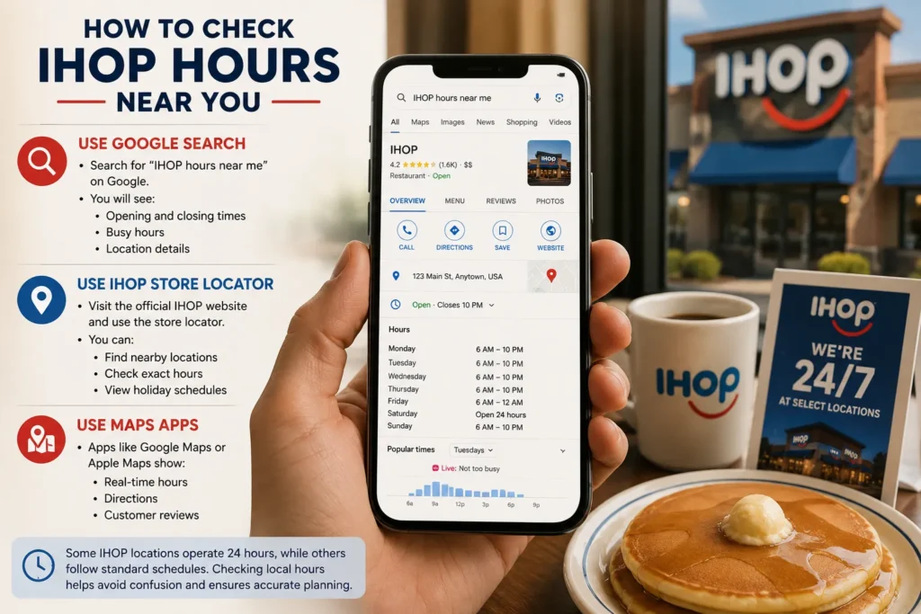 How to check IHOP hours near you

