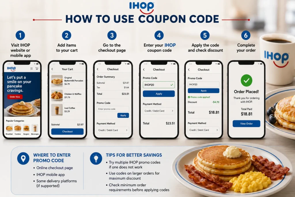 How to use IHOP coupon code
