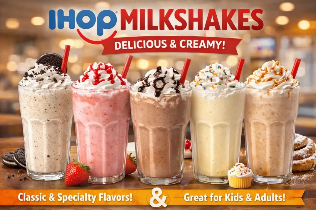 IHOP milkshakes menu