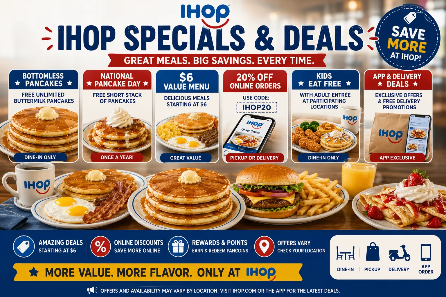 IHOP deals and tasty meals