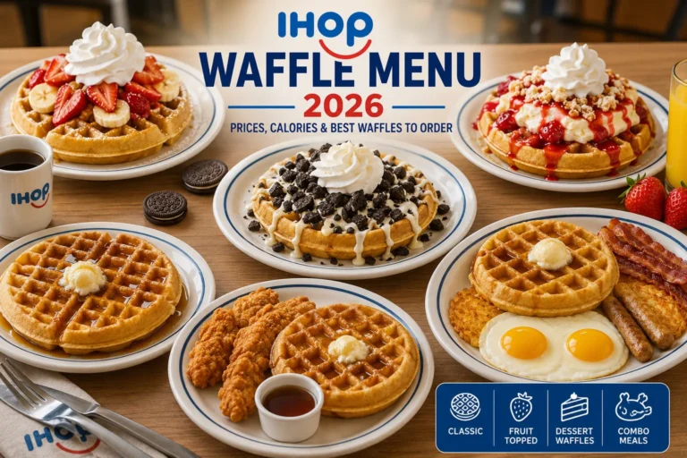 IHOP waffle menu