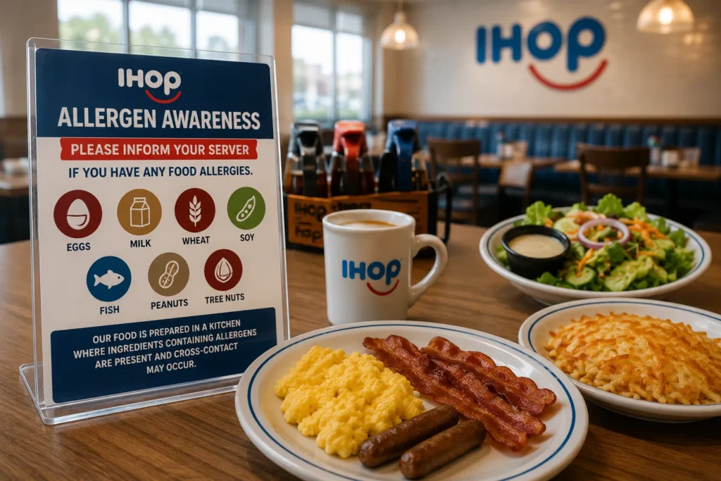 Allergen awareness at IHOP table