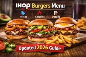 IHOP Burgers Menu